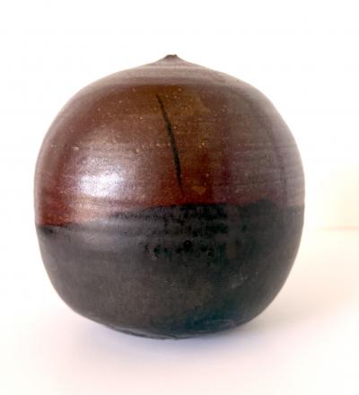 Toshiko Takaezu Ceramic Closed Form Moon Pot by Toshiko Takaezu