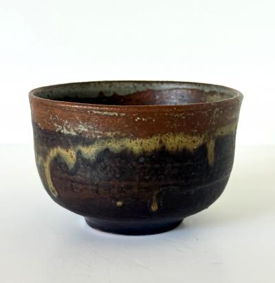Toshiko Takaezu Fine Ceramic Tea Bowl with Brilliant Glaze by Toshiko Takaezu