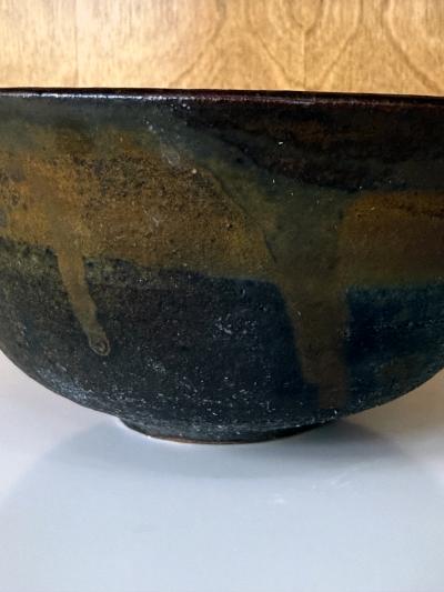 Toshiko Takaezu Large Ceramic Bowl with Abstract Glaze by Toshiko Takaezu