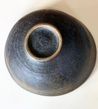 Toshiko Takaezu Large Ceramic Bowl with Abstract Glaze by Toshiko Takaezu