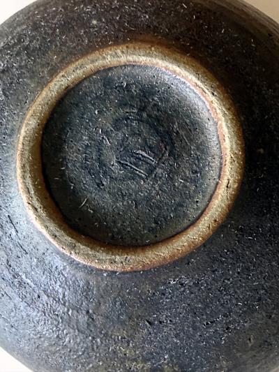 Toshiko Takaezu Large Ceramic Bowl with Abstract Glaze by Toshiko Takaezu