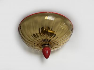 Toso Vetri Darte Murano flush mount ceiling light by Toso Vetri DArte