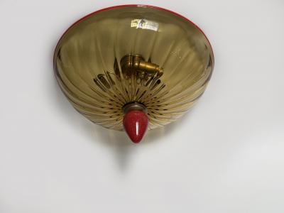 Toso Vetri Darte Murano flush mount ceiling light by Toso Vetri DArte