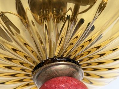 Toso Vetri Darte Murano flush mount ceiling light by Toso Vetri DArte