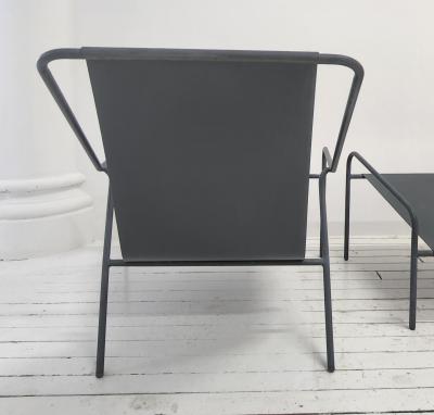 Totally Tubular Outdoor Lounge Chair Ottoman Set