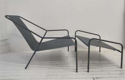 Totally Tubular Outdoor Lounge Chair Ottoman Set