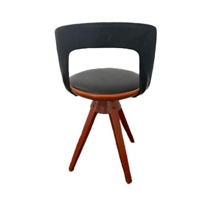Tove Edvard Kindt Larsen Edvard Tove Kindt Larsen Black Leather Swivel Stool