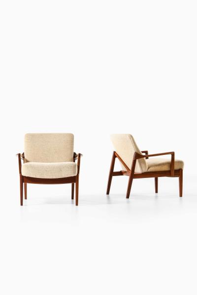 Tove Edvard Kindt Larsen FD125 Easy Chairs Designed by Tove and Edvard Kindt Larsen 1950s