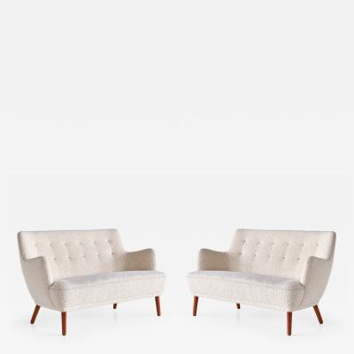 Tove Edvard Kindt Larsen Pair of Tove Edvard Kindt Larsen Sofas Gustav Bertelsen Denmark 1950s