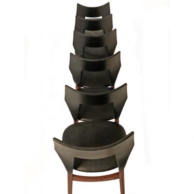Tove Edvard Kindt Larsen Set of six dining chairs Tove Edvard Kindt Larsen for Torald Madsen 1960