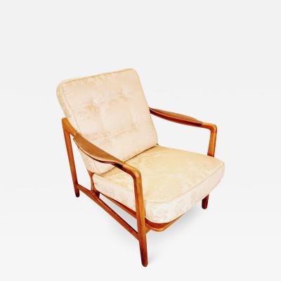 Tove Edvard Kindt Larsen Tove Edvard Kindt Larsen Lounge Chair by France and Daverkosen Oak and Teak