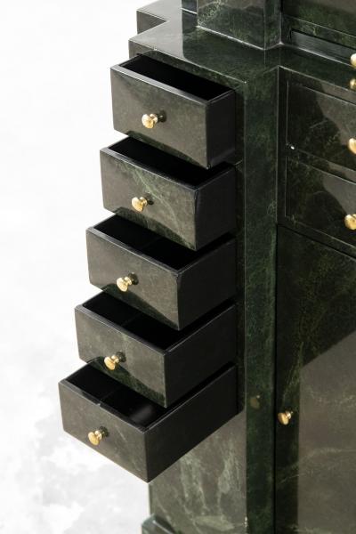 Towering Skyscraper Storage Cabinet by Maitland Smith 1980s