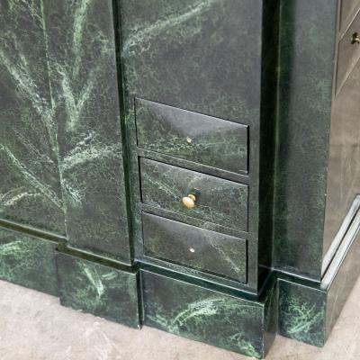 Towering Skyscraper Storage Cabinet by Maitland Smith 1980s