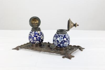 Townshend Art Metal Workers Birmingham An Anglo Japanese Brass Pen quill Tray