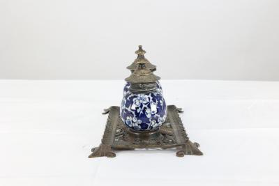 Townshend Art Metal Workers Birmingham An Anglo Japanese Brass Pen quill Tray