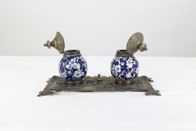 Townshend Art Metal Workers Birmingham An Anglo Japanese Brass Pen quill Tray