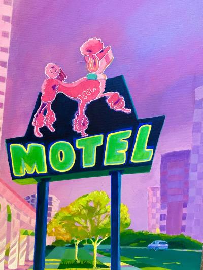 Tracey Lennon Pink Poodle Afternoon