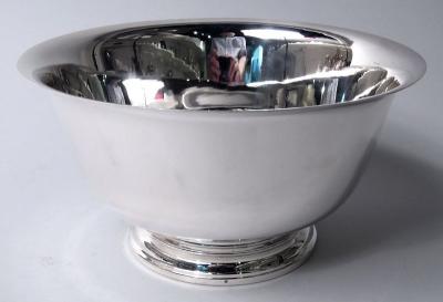 Traditional American Colonial Sterling Silver Revere Bowl