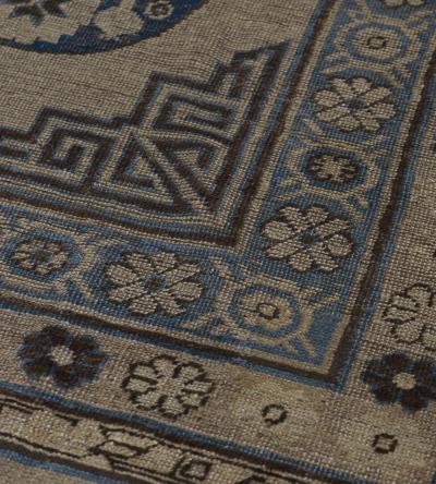 Traditional Antique Handwoven Wool Persian Khotan Runner