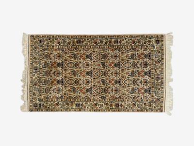 Traditional Handwoven Indian Wool Carpets India 1960s