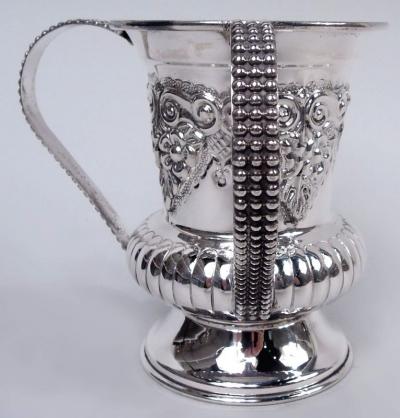 Traditional Judaic Classical Sterling Silver Washing Cup