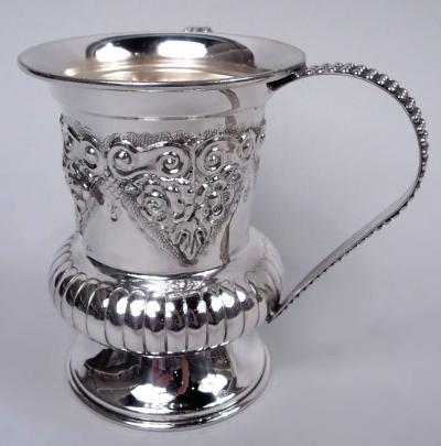 Traditional Judaic Classical Sterling Silver Washing Cup