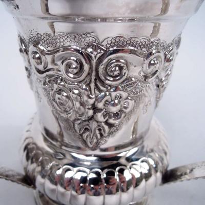 Traditional Judaic Classical Sterling Silver Washing Cup