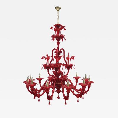 Traditional Venetian Chandelier Made in Murano Italy