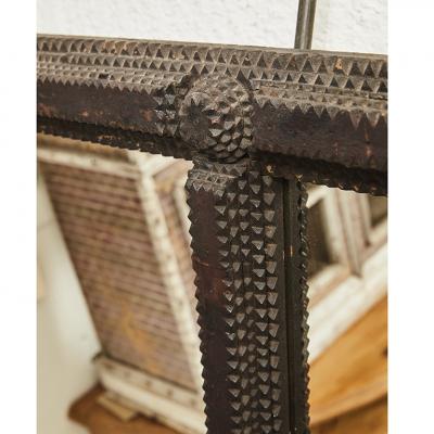 Tramp Art Double Mirror