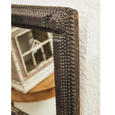 Tramp Art Double Mirror