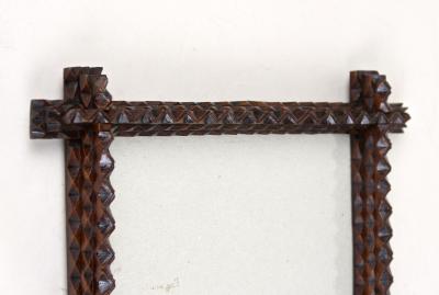 Tramp Art Photo Frame Rustic Style 19th Century Austria circa 1880