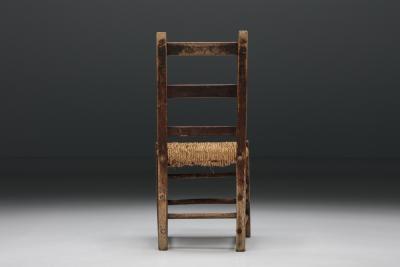 Travail Artisanal Rattan Chair 1940s