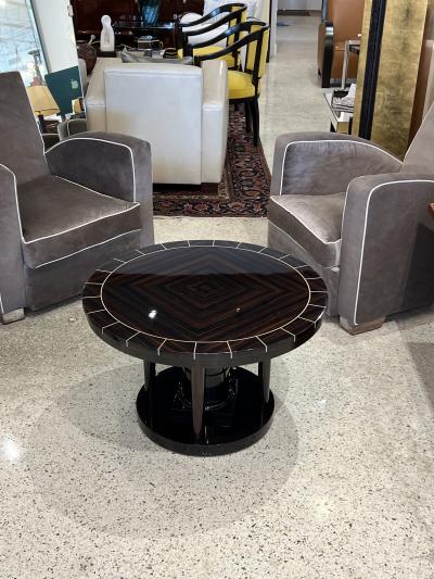 Travail Francais Mid Century Makassar Side Table