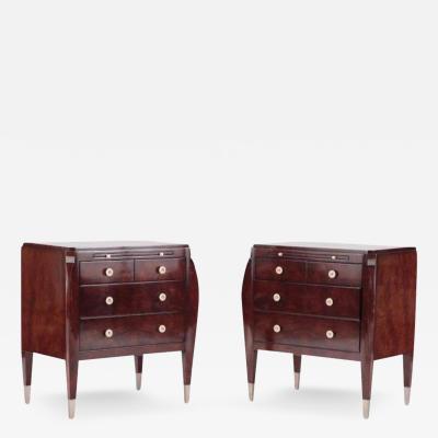 Travail Francais Mid Century Pair of Night Tables