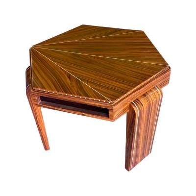 Travail Francais Pair of Art Deco Side Tables