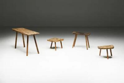 Travail Populaire Side Table Early 20th Century