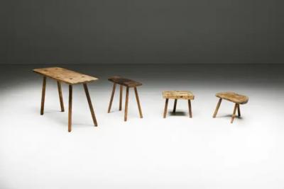 Travail Populaire Side Table Early 20th Century