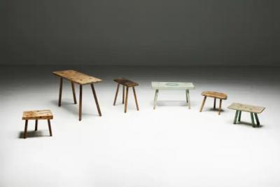 Travail Populaire Side Table Early 20th Century