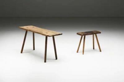 Travail Populaire Side Table Early 20th Century