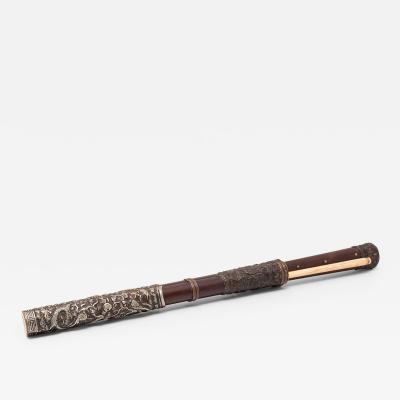 Traveling Chopstick Set with Repouss Fittings