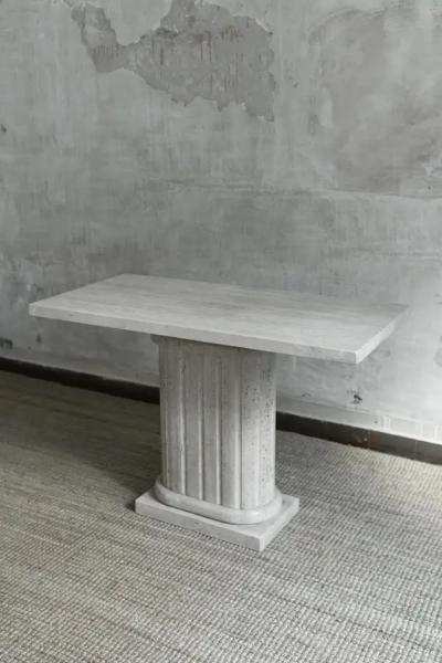 Travertine Console
