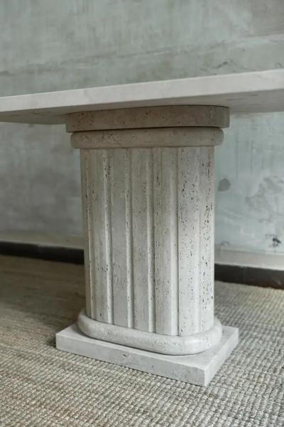 Travertine Console