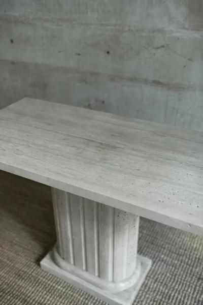 Travertine Console