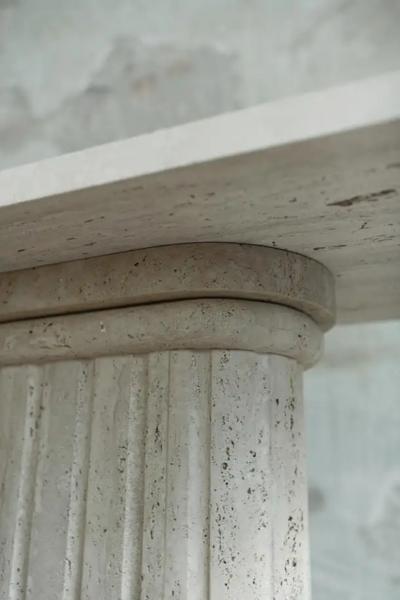 Travertine Console