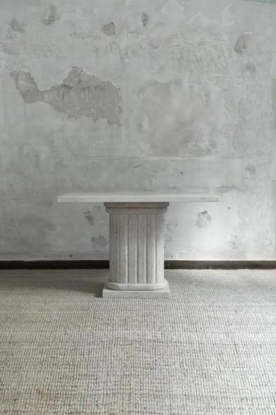 Travertine Console