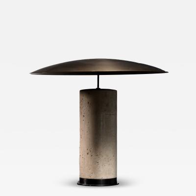 Travertine table lamp