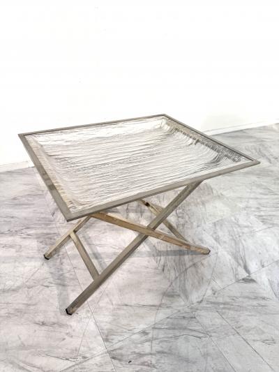 Tray Table with Textured Lucite Top Italy 1960s