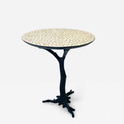 Tree form side table with custom resin top by ABDB Designs