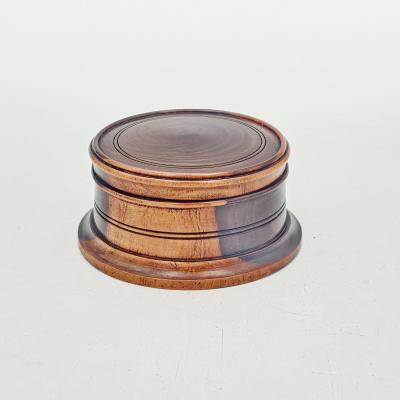 Treen Round Box early 20th century England