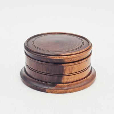 Treen Round Box early 20th century England